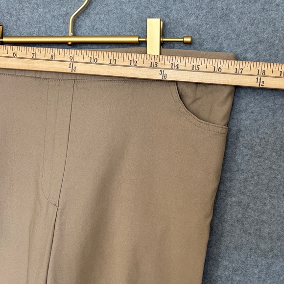 Alfred Dunner Cropped Capri Pants 10 Khaki - Picture 5 of 7